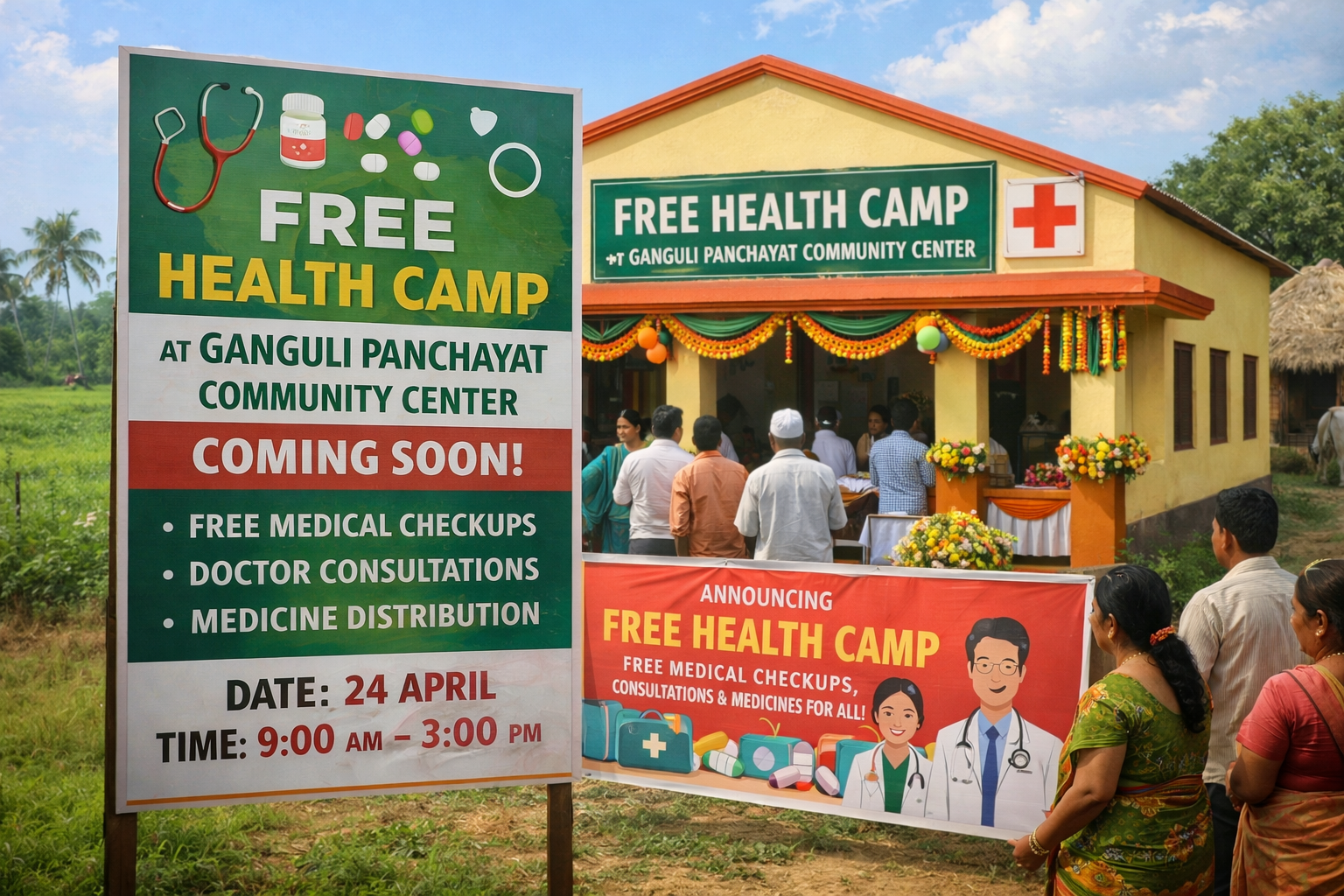Free Health Camp Announcement